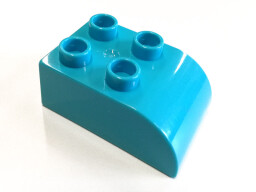 L-W Toys Junior Kostka 2x2 zaoblená modrá